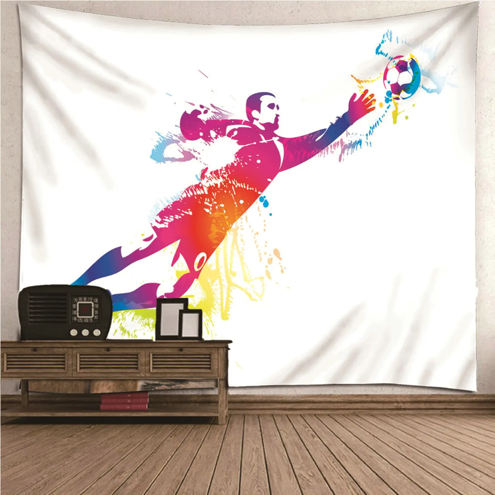 Long Tapestry Wall Covering England Cartoon comic children Sport Theme Football Man Wall Hanging Blanket Dorm Art Decor Covering
Long Tapestry Wall Covering England Cartoon comic children Sport Theme Football Man Wall Hanging Blanket Dorm Art Decor Covering