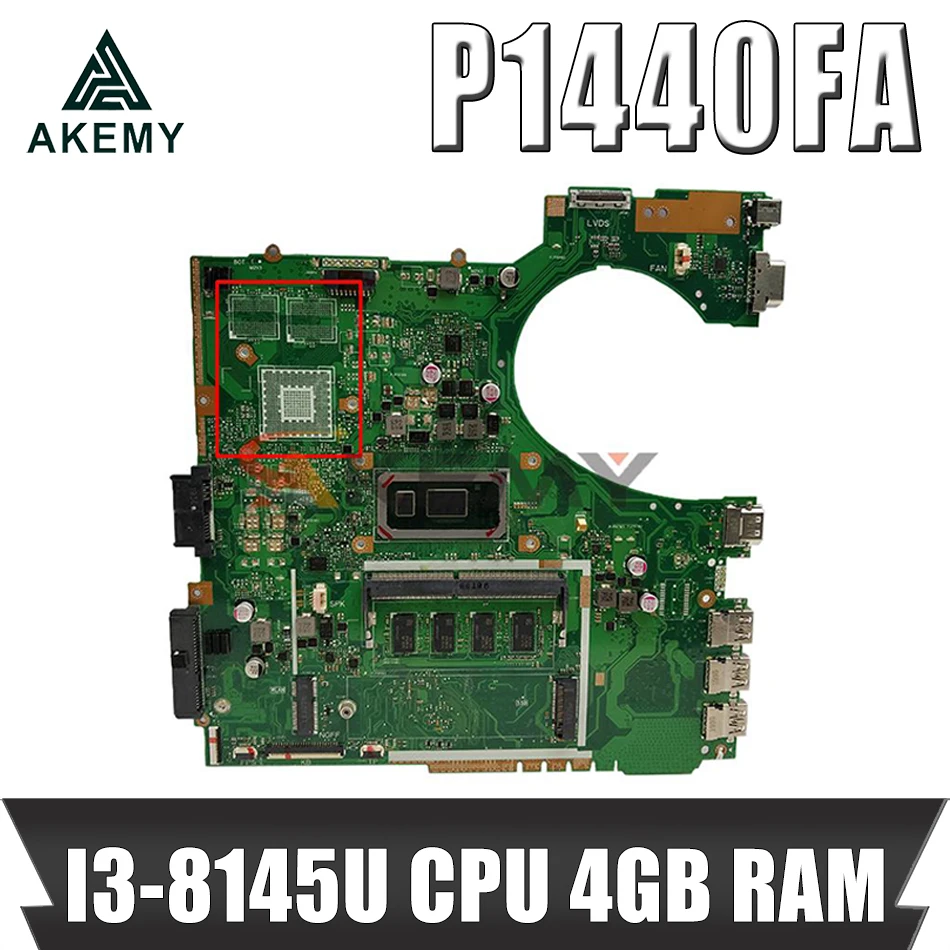Оригинальная материнская плата Akemy P1440FA для ноутбука, модель P1440/P1440F/P1440FA, материнская плата с процессором I3-8145U, 4 Гб ОЗУ, тест PM, ОК
Оригинальная материнская плата Akemy P1440FA для ноутбука, модель P1440/P1440F/P1440FA, материнская плата с процессором I3-8145U, 4 Гб ОЗУ, тест PM, ОК