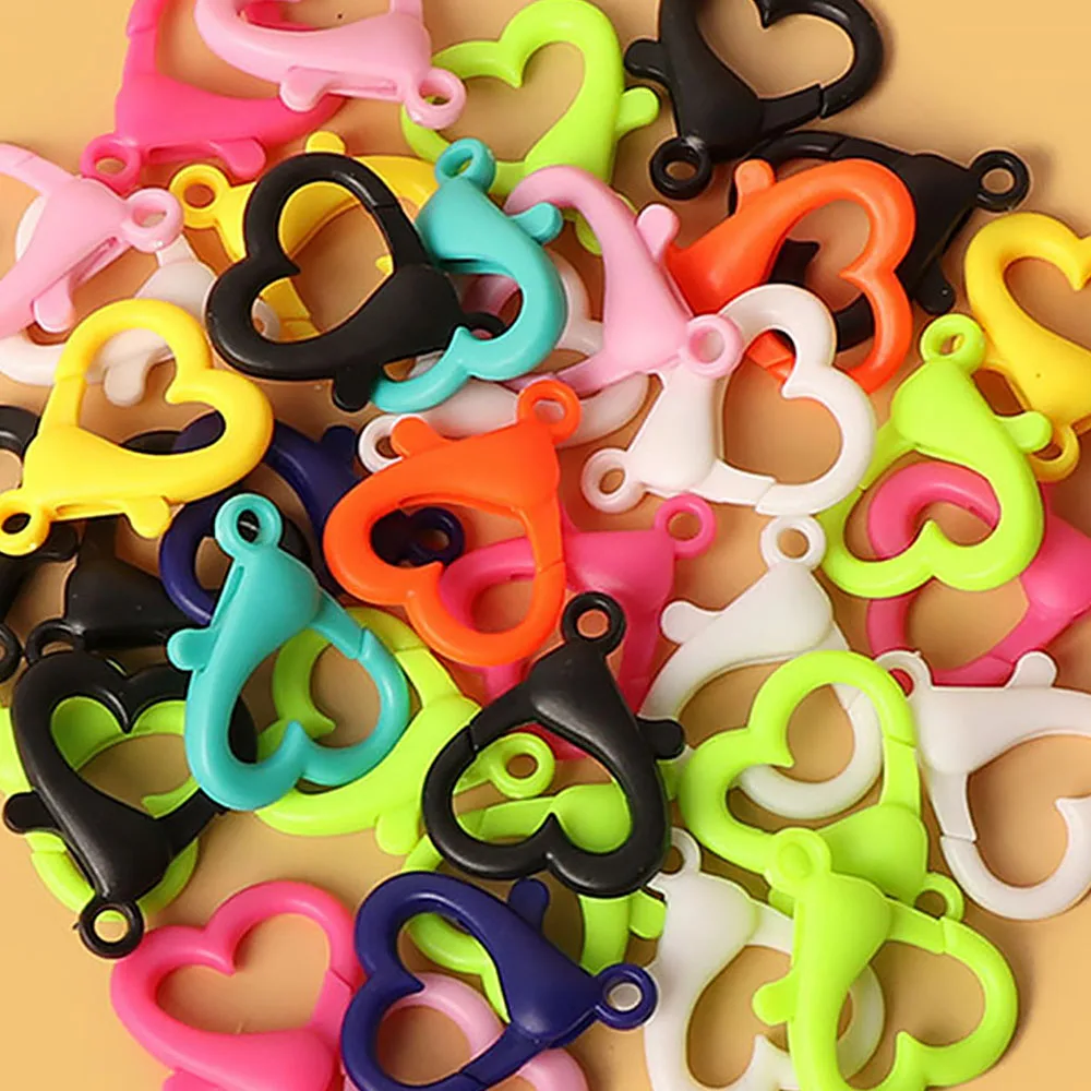 Potosala 27mm Love Heart Shape Plastic Lobster Clasps Hooks Chain Buckle Mixed Color Keychain Split Hooks DIY Jewelry Finding
Potosala 27mm Love Heart Shape Plastic Lobster Clasps Hooks Chain Buckle Mixed Color Keychain Split Hooks DIY Jewelry Finding