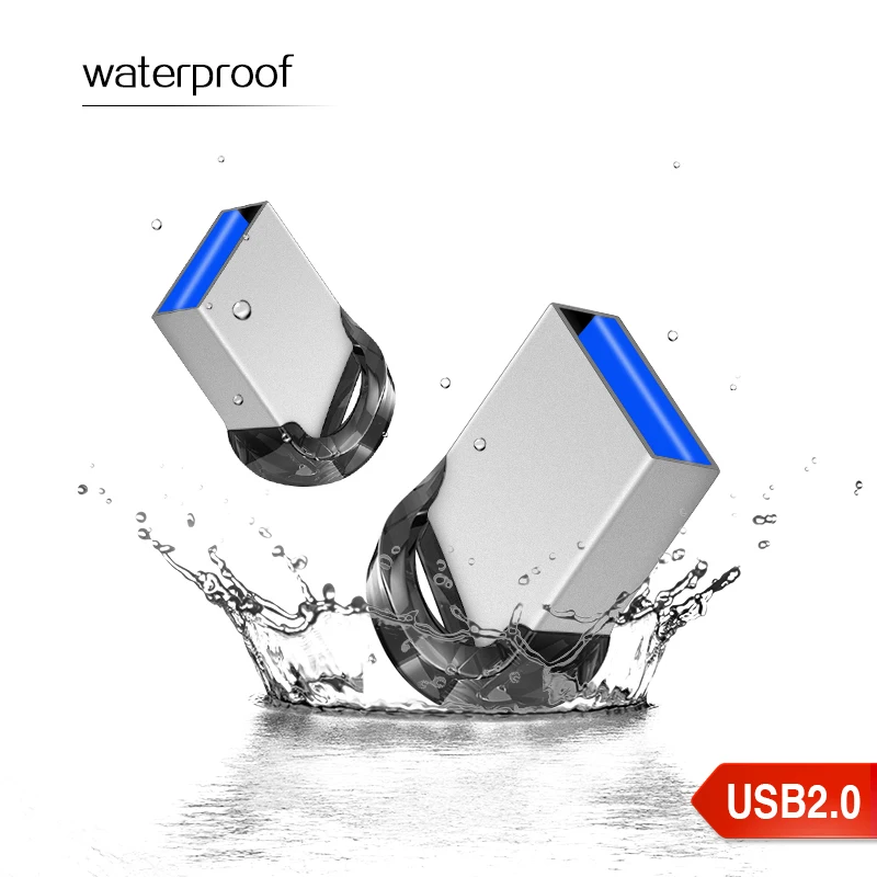 Мини usb флэш-накопитель металлические устройства хранения 32 ГБ 64 ГБ Портативный U-диск USB2.0 карта памяти