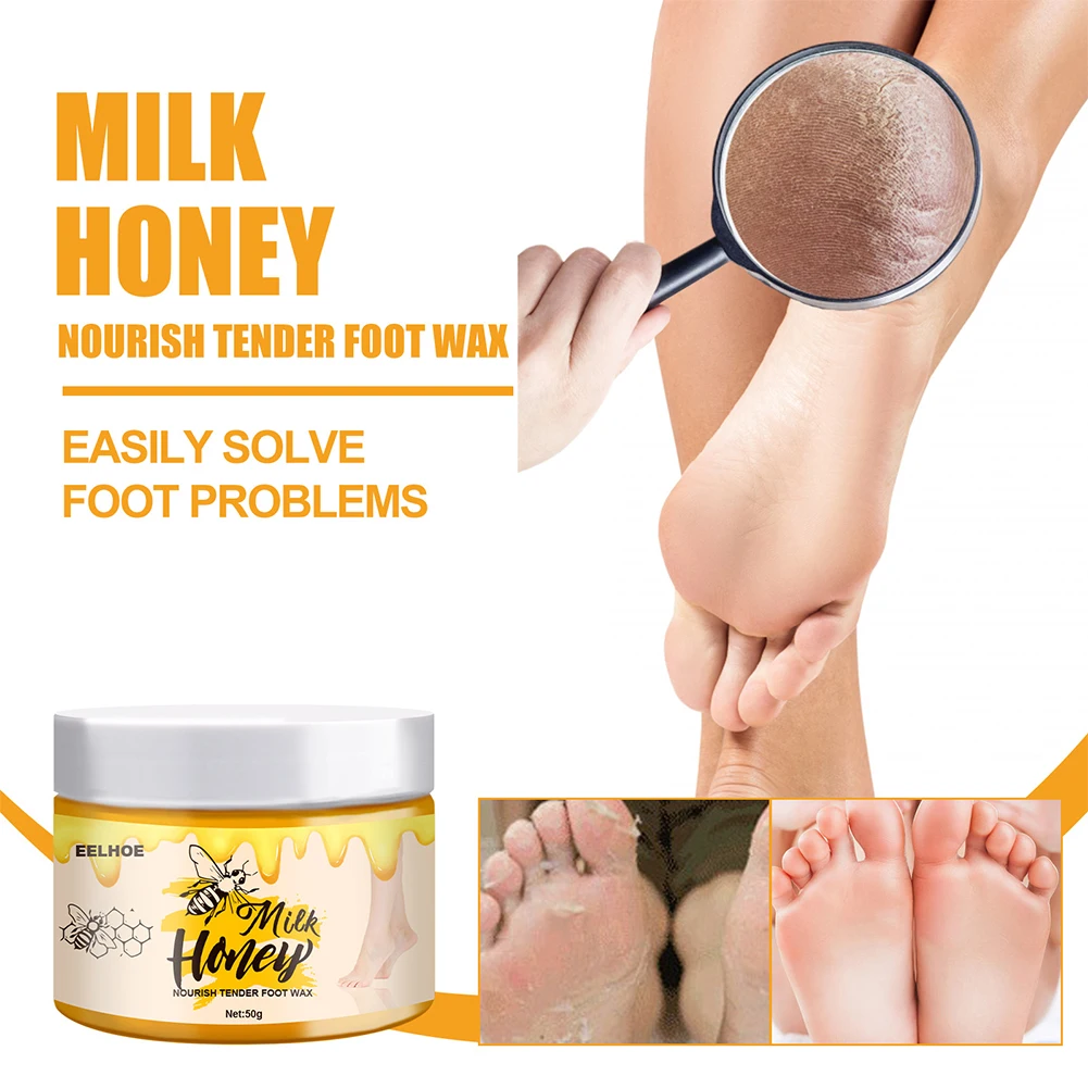 50g Milk Honey Wax Foot Mask Exfoliating Dead Skin Remover Anti-Crack Foot Cream Reduce Dryness Roughness Foot Repair Care Cream
50g Milk Honey Wax Foot Mask Exfoliating Dead Skin Remover Anti-Crack Foot Cream Reduce Dryness Roughness Foot Repair Care Cream