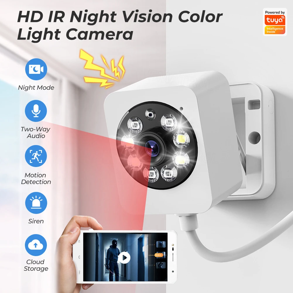 2.4G Wifi Surveillance Cameras 1080p 128GB TF Card 360 Rotation APP Control 3 Modes Audio Intercom Security Protection Camera
2.4G Wifi Surveillance Cameras 1080p 128GB TF Card 360 Rotation APP Control 3 Modes Audio Intercom Security Protection Camera