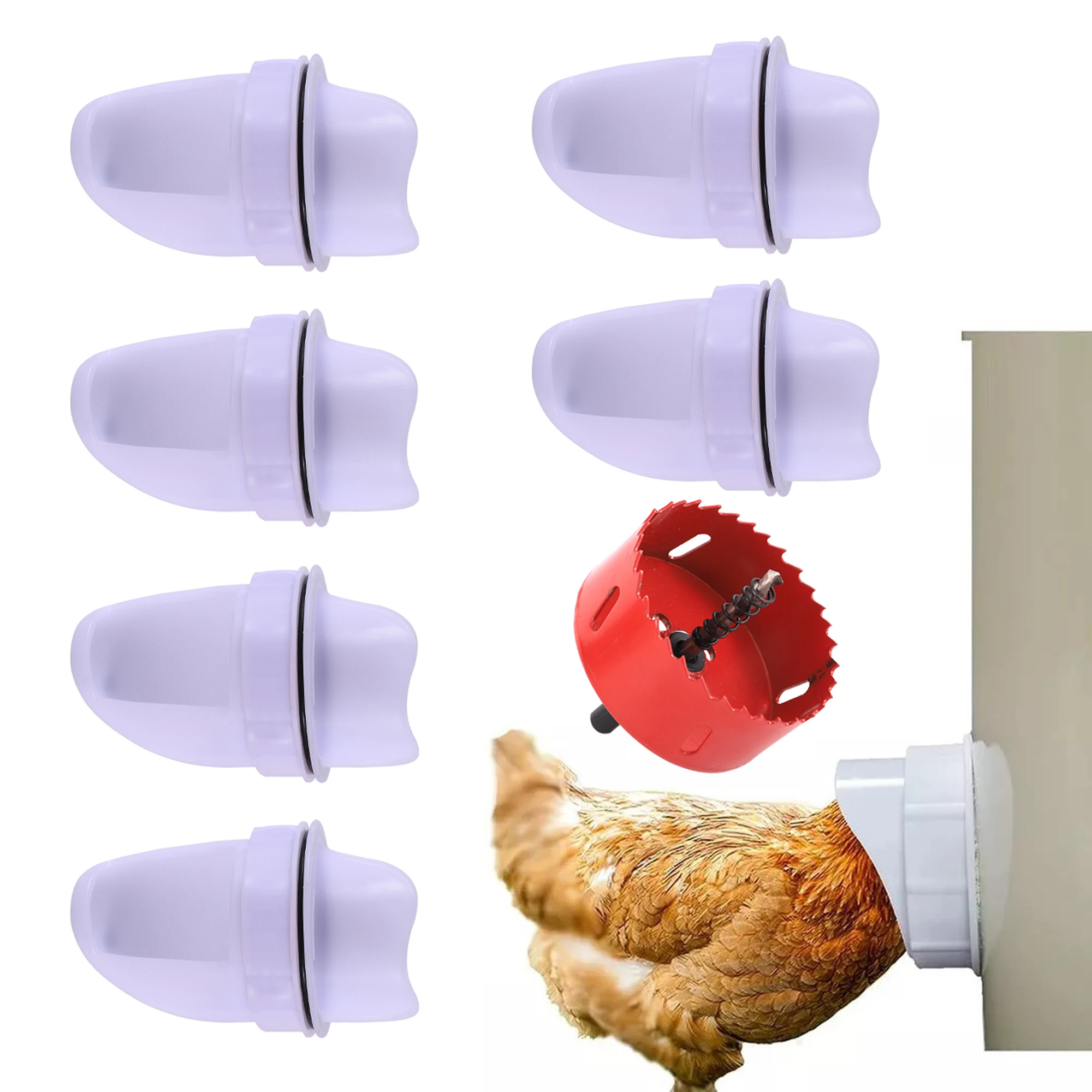 Chicken Feeder Poultry Feeder DIY Port Gravity Feed Kit Rain Proof No Waste Ducks Hen Feeders For Buckets Barrels Bins Troughs
Chicken Feeder Poultry Feeder DIY Port Gravity Feed Kit Rain Proof No Waste Ducks Hen Feeders For Buckets Barrels Bins Troughs