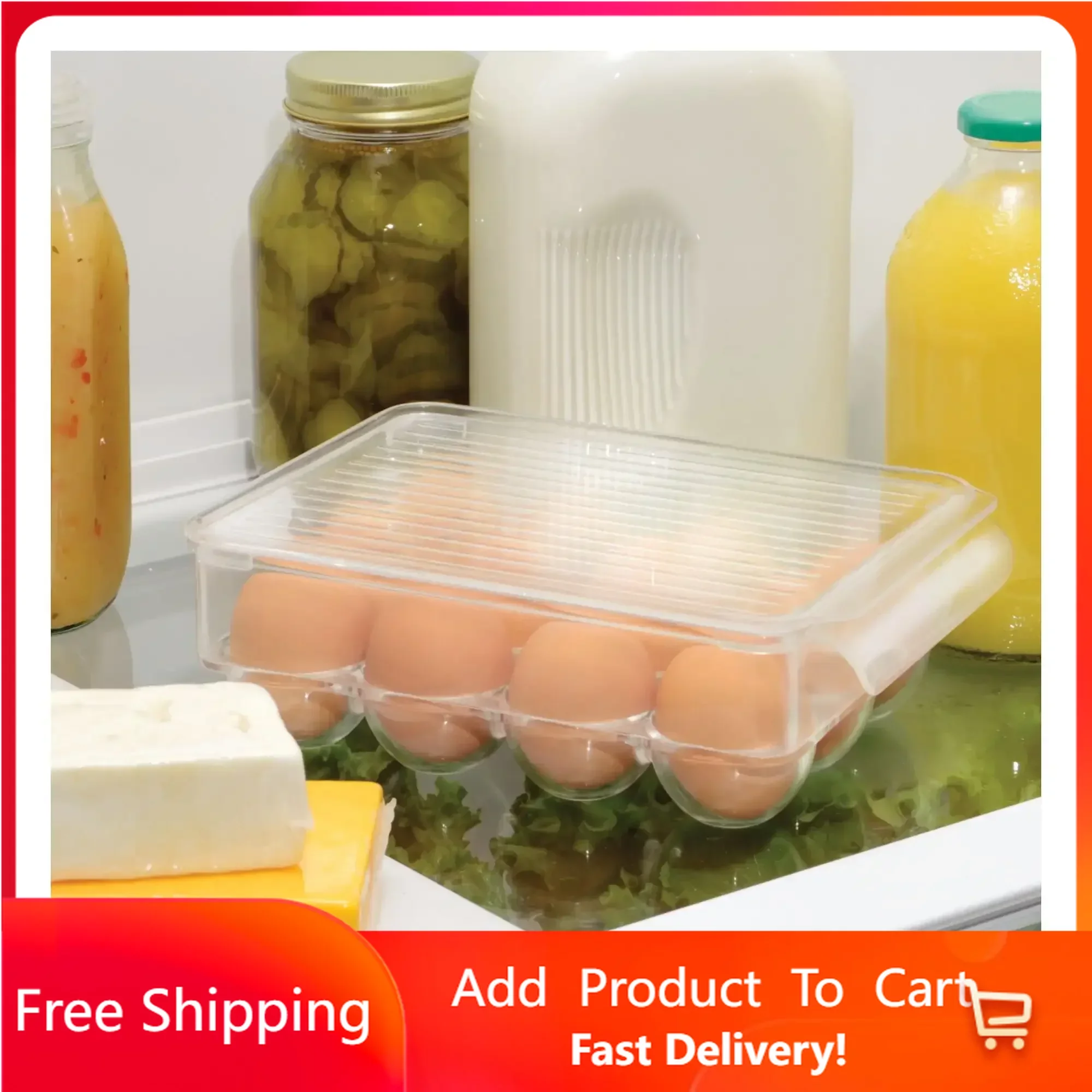 Covered Egg Holder, 12 Eggs, Plastic Storage Containers, Kitchen Accessories, Fridge Organizer Containers, Kitchen Rapid Transit
Covered Egg Holder, 12 Eggs, Plastic Storage Containers, Kitchen Accessories, Fridge Organizer Containers, Kitchen Rapid Transit