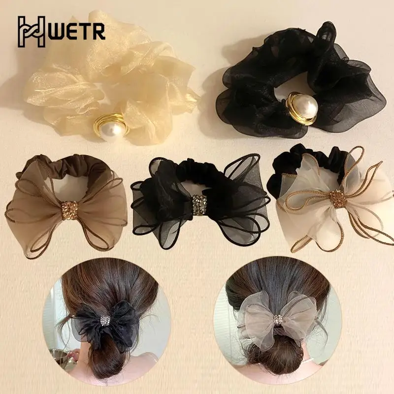 Organza Pearl Hair Ring Head Rope All-match Ball Head Headdress High-quality Hair Ring For Female Girls
Organza Pearl Hair Ring Head Rope All-match Ball Head Headdress High-quality Hair Ring For Female Girls