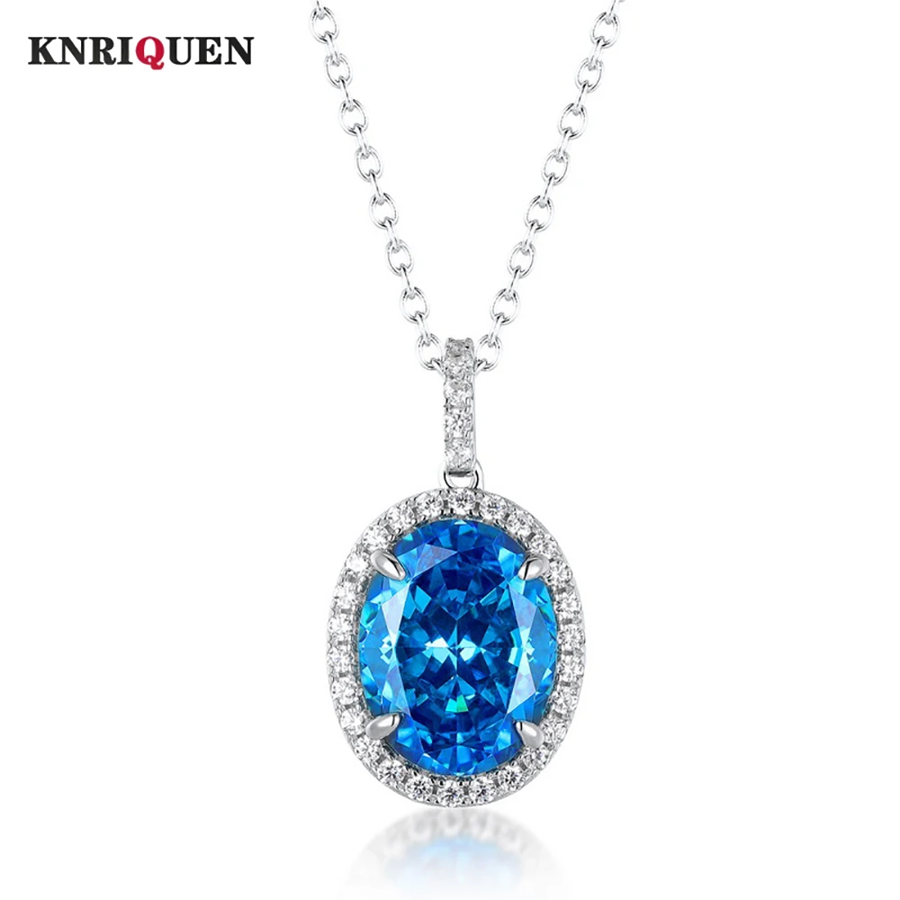 Vintage 100% 925 Solid Silver 10*13mm Topaz Aquamarine Pendant Necklaces for Women Lab Diamond Wedding Party Fine Jewelry Gifts
Vintage 100% 925 Solid Silver 10*13mm Topaz Aquamarine Pendant Necklaces for Women Lab Diamond Wedding Party Fine Jewelry Gifts