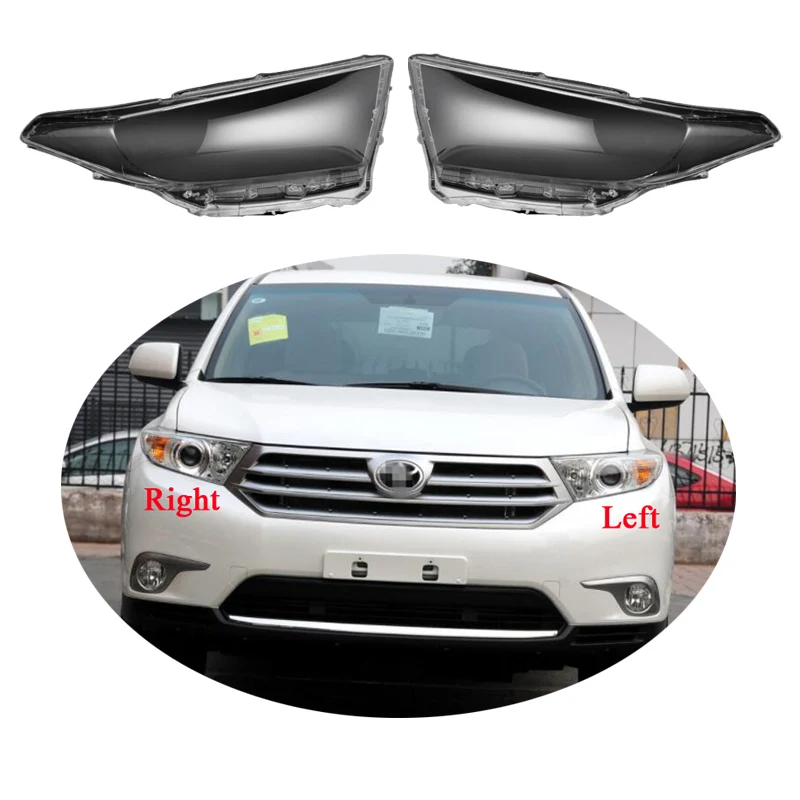 

Крышка головного света автомобиля для Toyota Highlander 2012 2013 2014, лампа налобного фонаря, крышка передней фары, крышка для стеклянной линзы