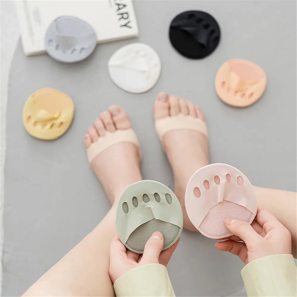 5 Pairs of Invisible Socks Five Finger Socks Solid Color Ice Silk Breathable Non-slip High Heels Split Toe Cotton Pad Sole Socks
5 Pairs of Invisible Socks Five Finger Socks Solid Color Ice Silk Breathable Non-slip High Heels Split Toe Cotton Pad Sole Socks