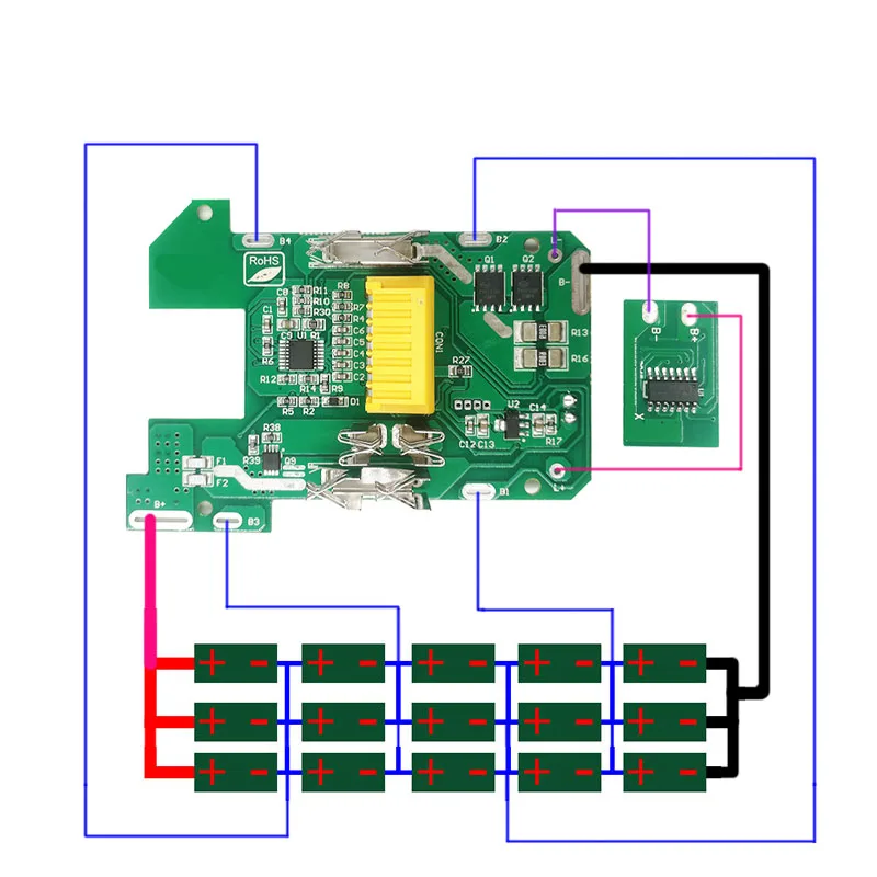 Печатная плата 18V BL1830 BMS стандартная для литий-ионной батареи, электроинструменты, ударопрочность
Печатная плата 18V BL1830 BMS стандартная для литий-ионной батареи, электроинструменты, ударопрочность