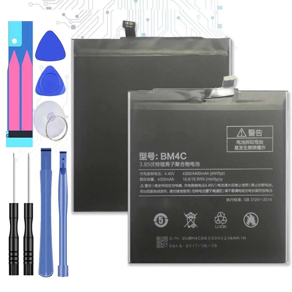BM4C Сменный аккумулятор для Xiaomi Mi Mix Bateria 4400mAh + номер отслеживания 
BM4C Сменный аккумулятор для Xiaomi Mi Mix Bateria 4400mAh + номер отслеживания