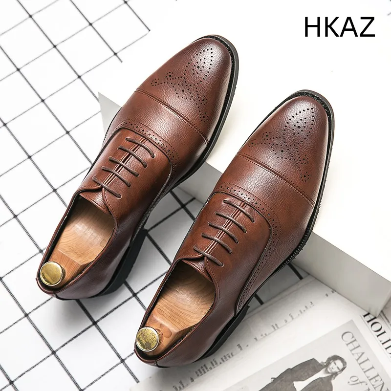 Мужские кожаные туфли, Классическая винтажная Удобная износостойкая обувь на плоской подошве, универсальные популярные модели, повседневный и деловой стиль, большие размеры
Мужские кожаные туфли, Классическая винтажная Удобная износостойкая обувь на плоской подошве, универсальные популярные модели, повседневный и деловой стиль, большие размеры