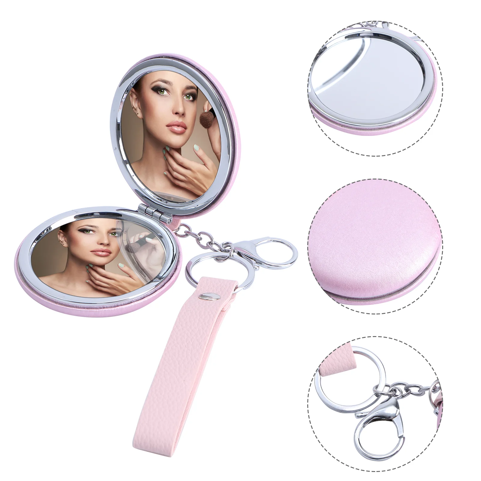 Mirror Mini Makeupround Keychain Pendant Small Handheld Travel Pocket Foldable Portable Key Ring
Mirror Mini Makeupround Keychain Pendant Small Handheld Travel Pocket Foldable Portable Key Ring