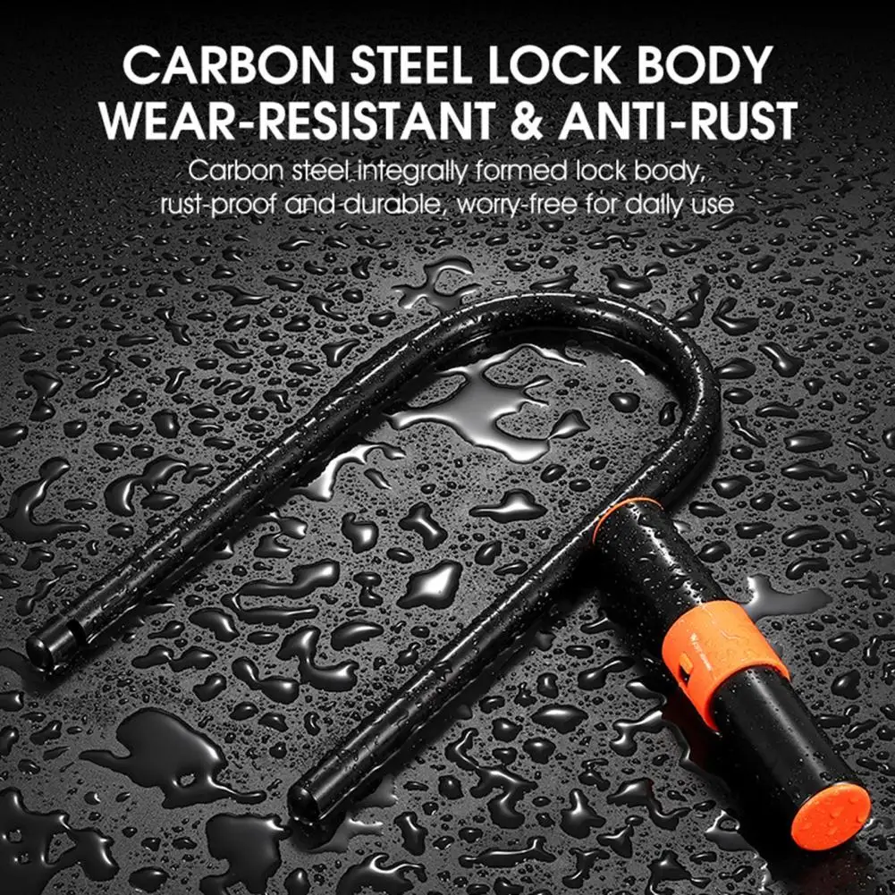 Carbon Steel Safe Widely Used Sturdy U Lock Long Service Life U Lock High Strength for Bicycle
Carbon Steel Safe Widely Used Sturdy U Lock Long Service Life U Lock High Strength for Bicycle