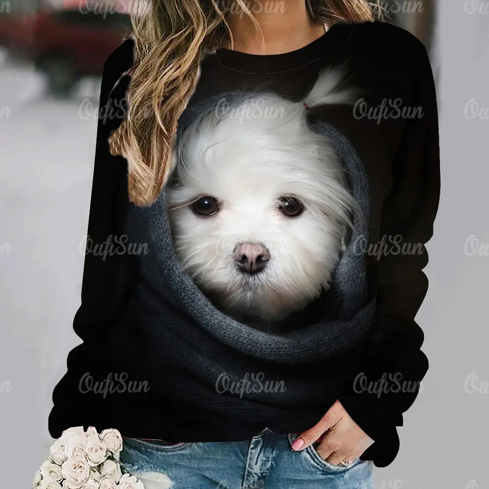 Women's Long Sleeve Shirt Cat Dog Pattern Anime 3D Print Cute Ladies Clothing Kawaii Casual Pullover Autumn Winter Graphic Tops
Women's Long Sleeve Shirt Cat Dog Pattern Anime 3D Print Cute Ladies Clothing Kawaii Casual Pullover Autumn Winter Graphic Tops