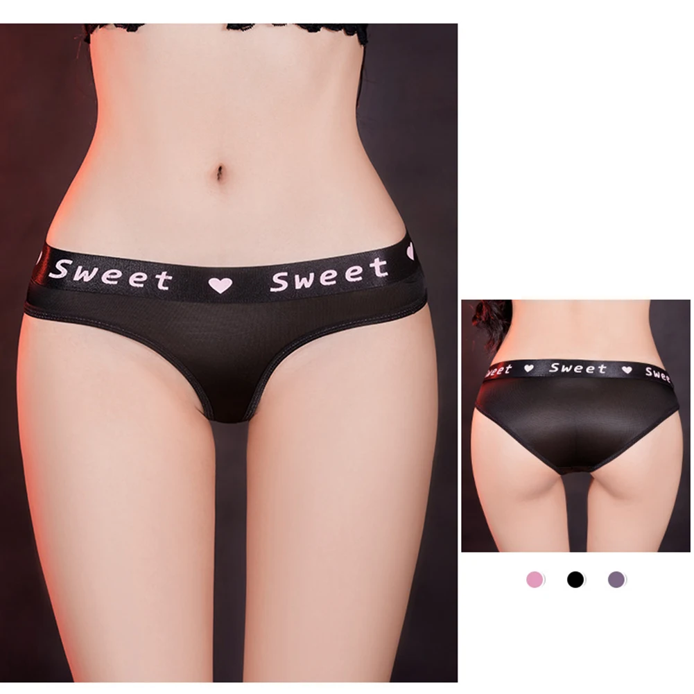 Sexy Women Oil Shiny Glossy Briefs Sheer See Through Panties Low Rise Letter Underwear High Stretch Underpants Erotic Lingerie
Sexy Women Oil Shiny Glossy Briefs Sheer See Through Panties Low Rise Letter Underwear High Stretch Underpants Erotic Lingerie