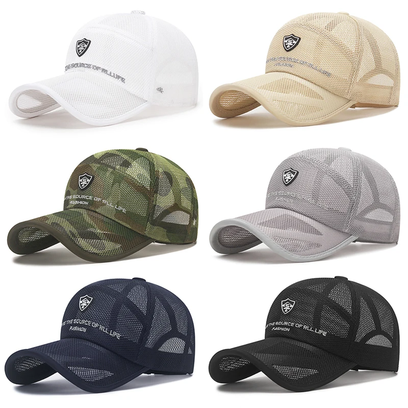 Summer Quick Dry Sun Hat Men Women Breathable Mesh Baseball Cap Hat Snapback Dad Hat Bone Trucker Hip Hop Caps Adjustable
Summer Quick Dry Sun Hat Men Women Breathable Mesh Baseball Cap Hat Snapback Dad Hat Bone Trucker Hip Hop Caps Adjustable
