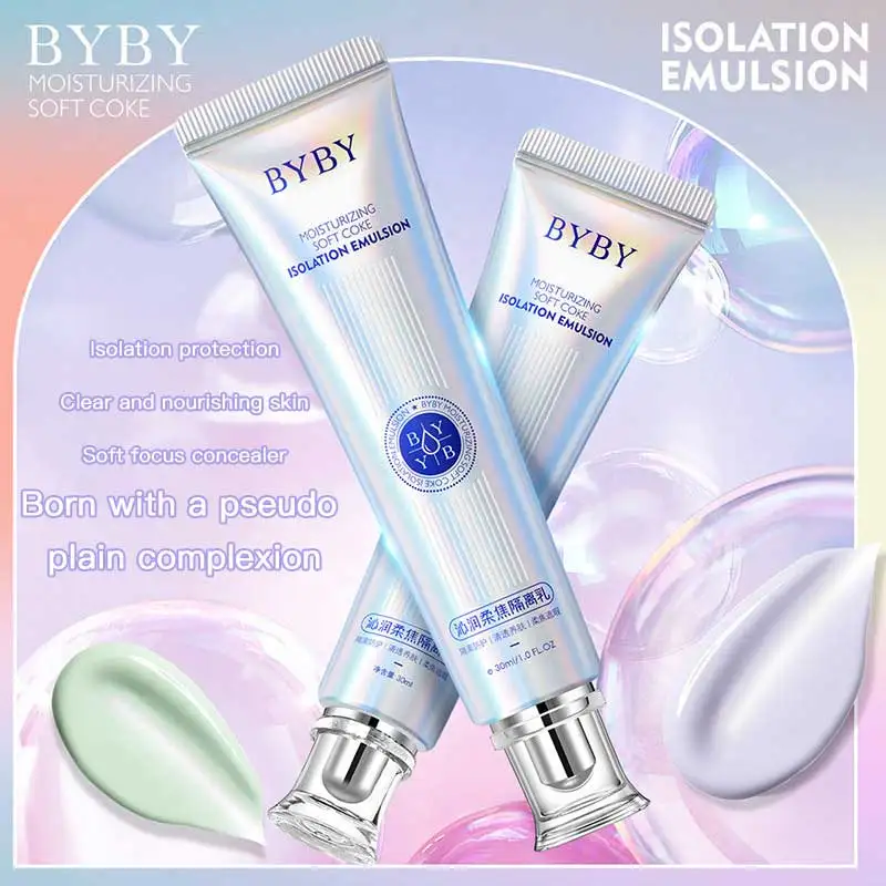 

Light Face Base Isolation Cream Invisible Pores Moisturizing Makeup Primer Concealer Base Cream Lasting Brightening Skin Tone