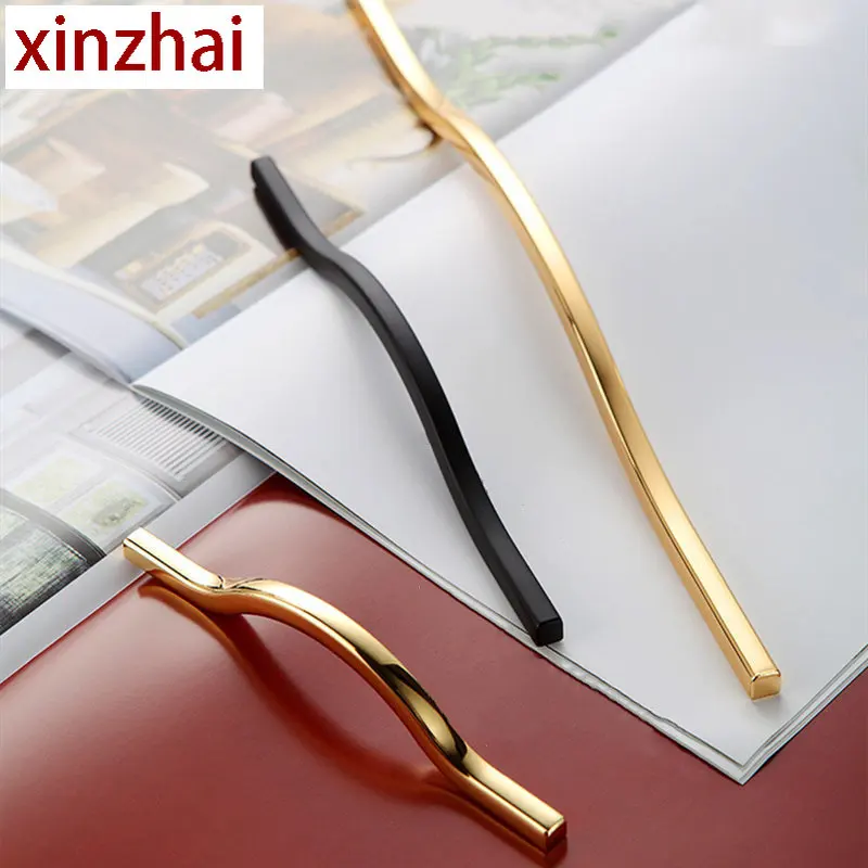 Дверные ручки для шкафа с двойным отверстием из цинкового сплава, новинка, золотой ящик для шкафа, черная длинная ручка дверные ручки для мебели
Дверные ручки для шкафа с двойным отверстием из цинкового сплава, новинка, золотой ящик для шкафа, черная длинная ручка дверные ручки для мебели