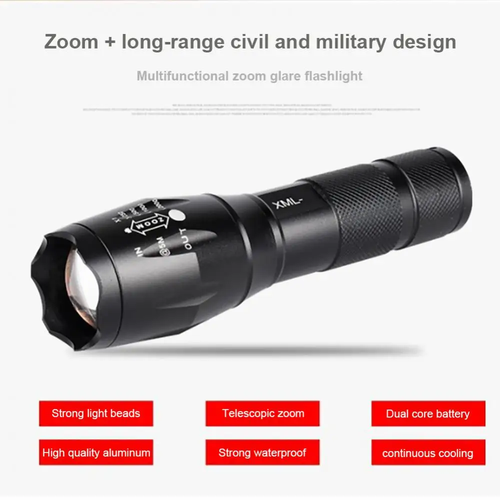 Strong Light Torch 5-gear Mode Resistant Scratching Hiking Lantern Resistant Falling Waterproof Camping Lamp Fishing Flashlight
Strong Light Torch 5-gear Mode Resistant Scratching Hiking Lantern Resistant Falling Waterproof Camping Lamp Fishing Flashlight