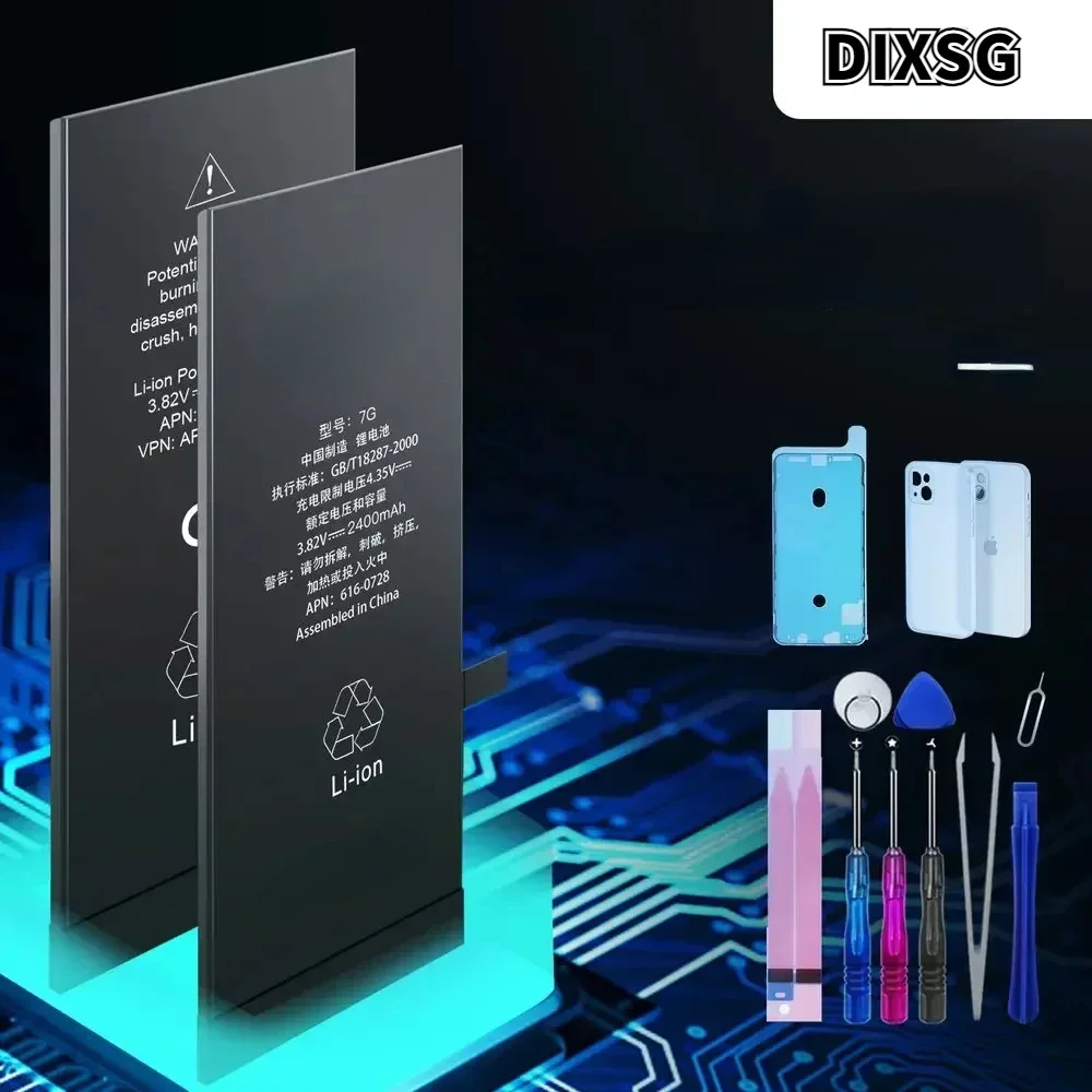 DIXSG настоящий аккумулятор большой емкости для iPhone 8 Plus SE 5S 6 6S 7 X Сменные