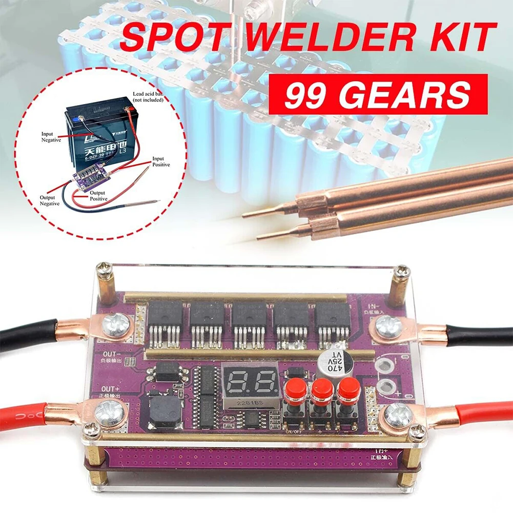99 Gear Spot Welding Unit Control Board 18 650 Battery 0.05-0.3mm Nickel 12V For Spot Welding Of Cylindrical Lithium Batteries
99 Gear Spot Welding Unit Control Board 18 650 Battery 0.05-0.3mm Nickel 12V For Spot Welding Of Cylindrical Lithium Batteries