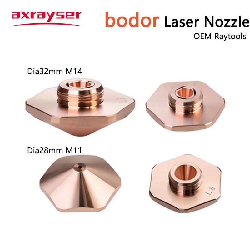 

Bodor Laser Nozzles Ceramic Holder Ring D28/32 M11/14 Fiber Cutting Parts Single/Double Layers Caliber 0.8-4.0 Raytools Precitec