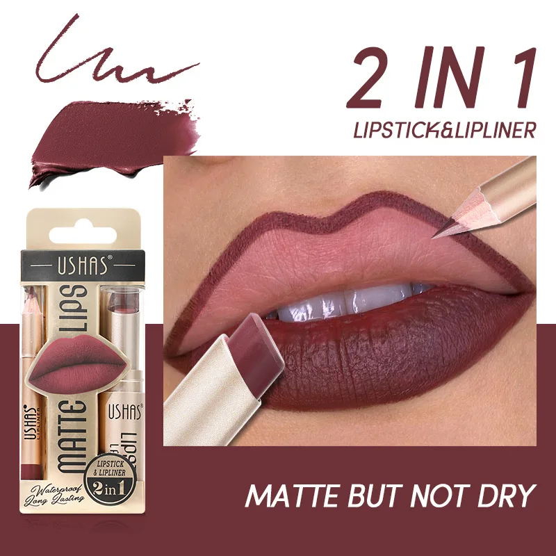 USHAS Matte Liquid Lipstick&Lip Liner&Lip Gloss Set Makeup Long Lasting Non-stick Cup Red Lip Tint Cosmetics Kit
USHAS Matte Liquid Lipstick&Lip Liner&Lip Gloss Set Makeup Long Lasting Non-stick Cup Red Lip Tint Cosmetics Kit
