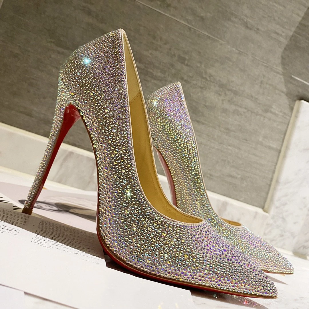 Top Quality Womens High Heels Luxury Fashion Ladies Crystal Glisten Red Sole Shoes Classic Retro Designer 10cm High heel 0333HJ
Top Quality Womens High Heels Luxury Fashion Ladies Crystal Glisten Red Sole Shoes Classic Retro Designer 10cm High heel 0333HJ