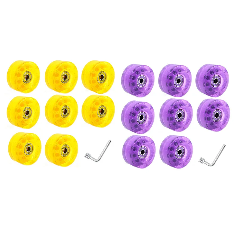 8-Piece 32 X 58Mm 82A Roller Skates With Bearings, For Indoor Or Outdoor Use, With Wrench For Wheel Removal
8-Piece 32 X 58Mm 82A Roller Skates With Bearings, For Indoor Or Outdoor Use, With Wrench For Wheel Removal