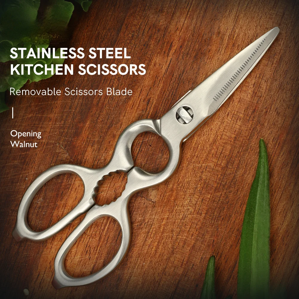 Multi Functional Kitchen Scissors Washable Stainless Steel Scissors For Nut Chicken Bone Vegetable Removable Shear Tools Best
Multi Functional Kitchen Scissors Washable Stainless Steel Scissors For Nut Chicken Bone Vegetable Removable Shear Tools Best