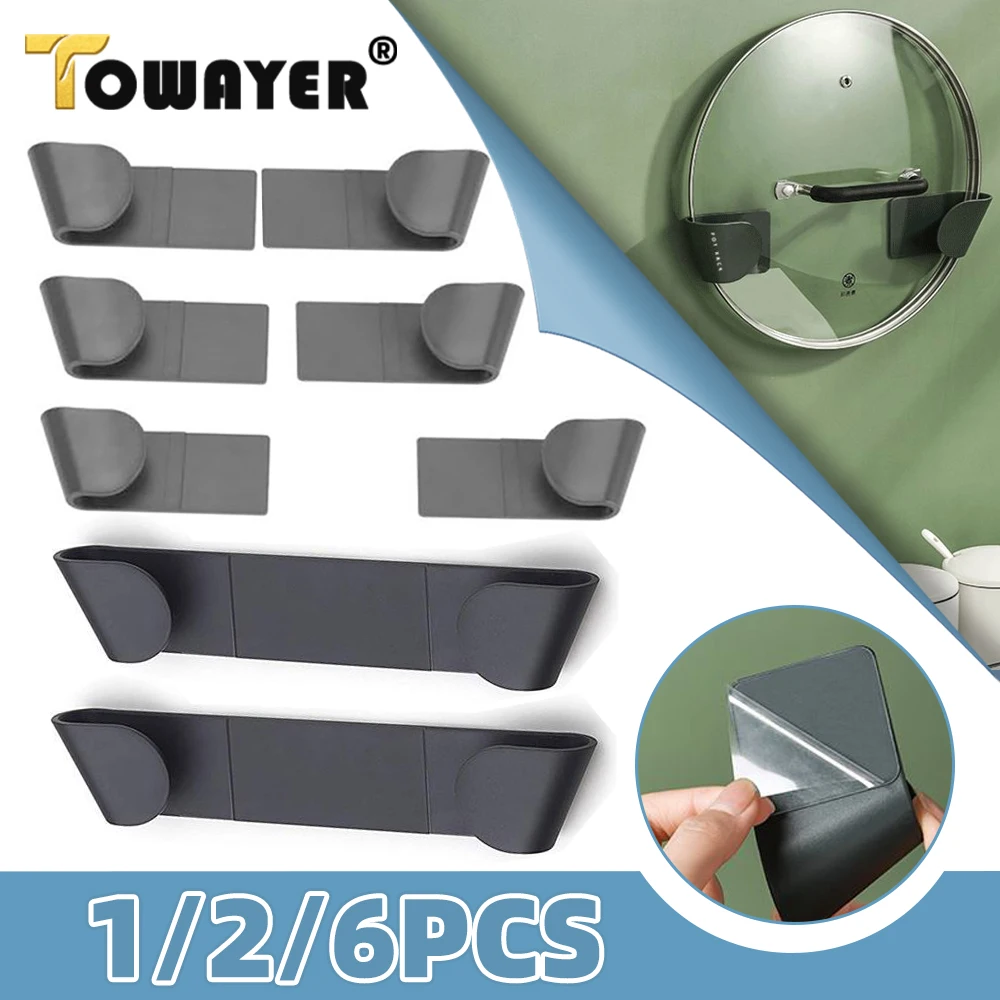 1/2/6Pcs Pot Rack Wall-Mounted Self-Adhesive Household Kitchen Storage Holder Pan Lid Organizer Pot Cover Rack Storage Organizer
1/2/6Pcs Pot Rack Wall-Mounted Self-Adhesive Household Kitchen Storage Holder Pan Lid Organizer Pot Cover Rack Storage Organizer