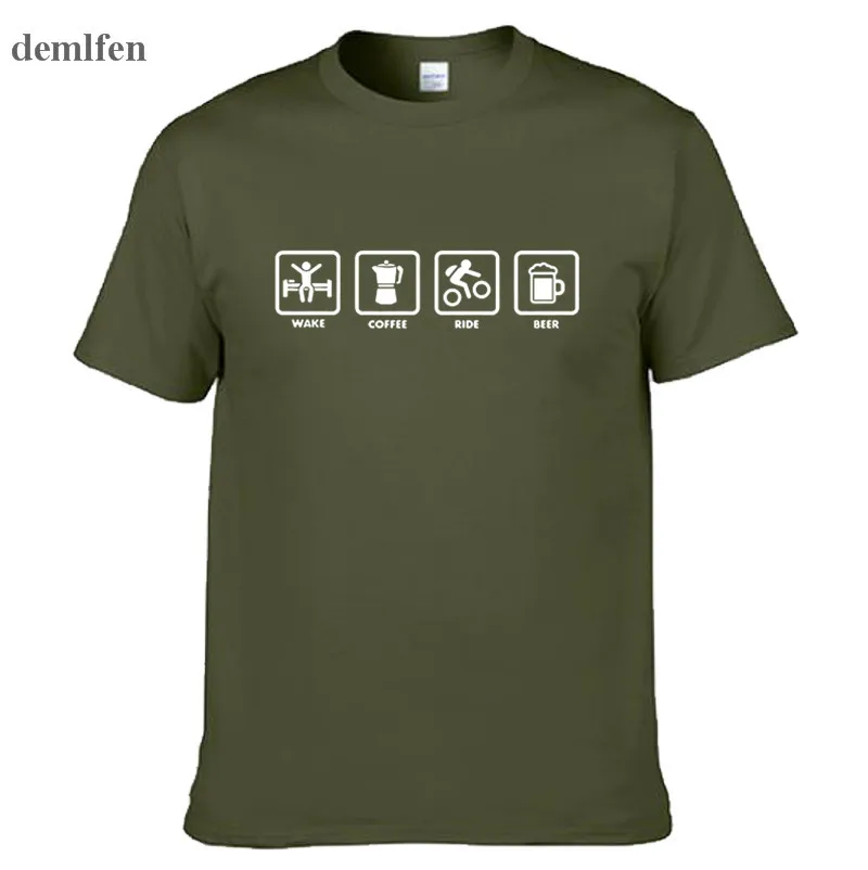 New Brand Clothing Wake Coffee Rider Beer Bicycle Funny T Shirt Tshirt Men Cotton Short Sleeve O-neck T-shirt Tops Tees Camiseta
New Brand Clothing Wake Coffee Rider Beer Bicycle Funny T Shirt Tshirt Men Cotton Short Sleeve O-neck T-shirt Tops Tees Camiseta