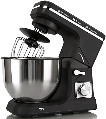 Mixer 5.3-Quart 500W,6+P Speed Tilt- Kitchen Food Mixers Home Baking Dough Machine with Stainless Steel Bowl,Dough Hooks, Whisk
Mixer 5.3-Quart 500W,6+P Speed Tilt- Kitchen Food Mixers Home Baking Dough Machine with Stainless Steel Bowl,Dough Hooks, Whisk