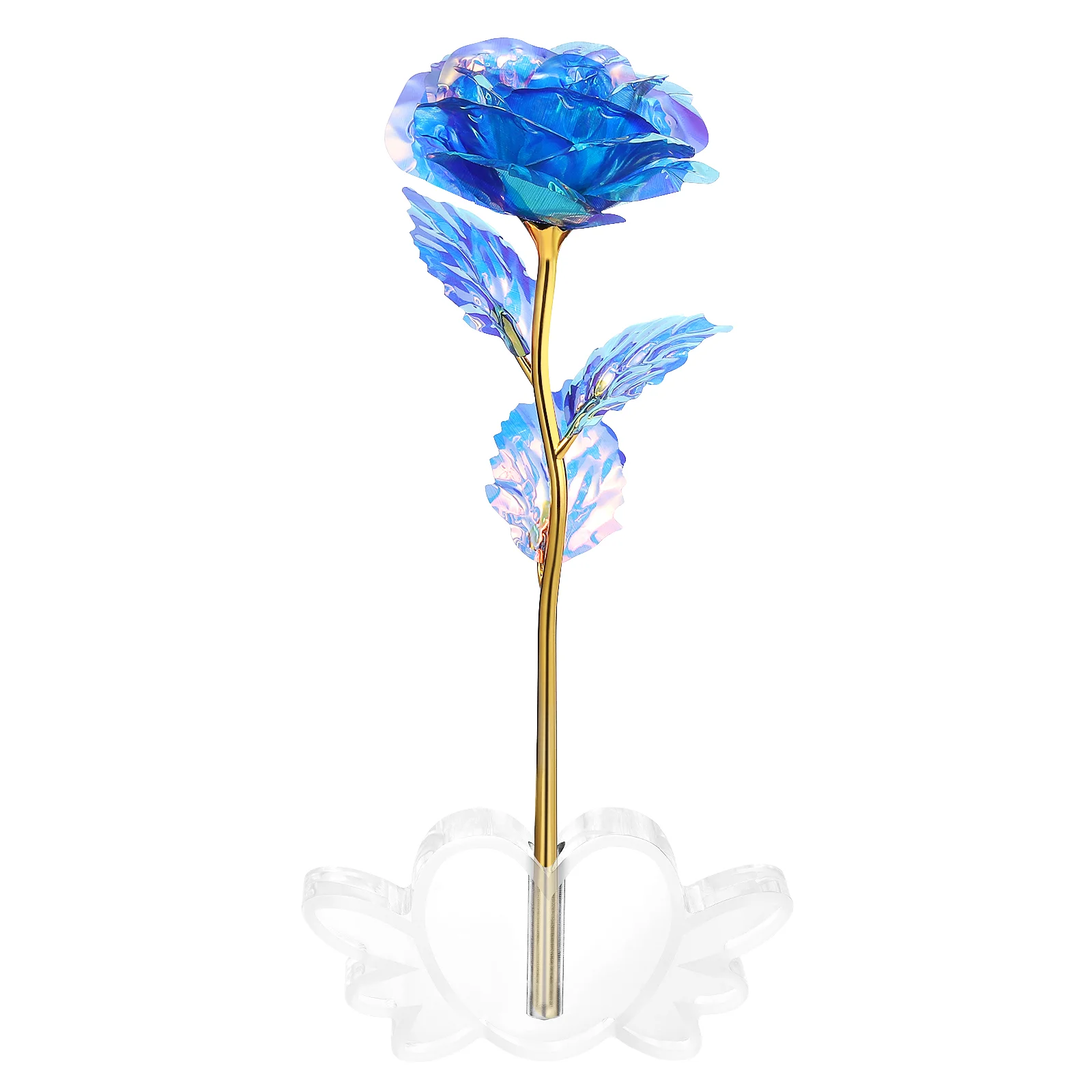 Brillant Charming Foil Rose with Stand Artificial Rose for Wedding Party Birthday
Brillant Charming Foil Rose with Stand Artificial Rose for Wedding Party Birthday