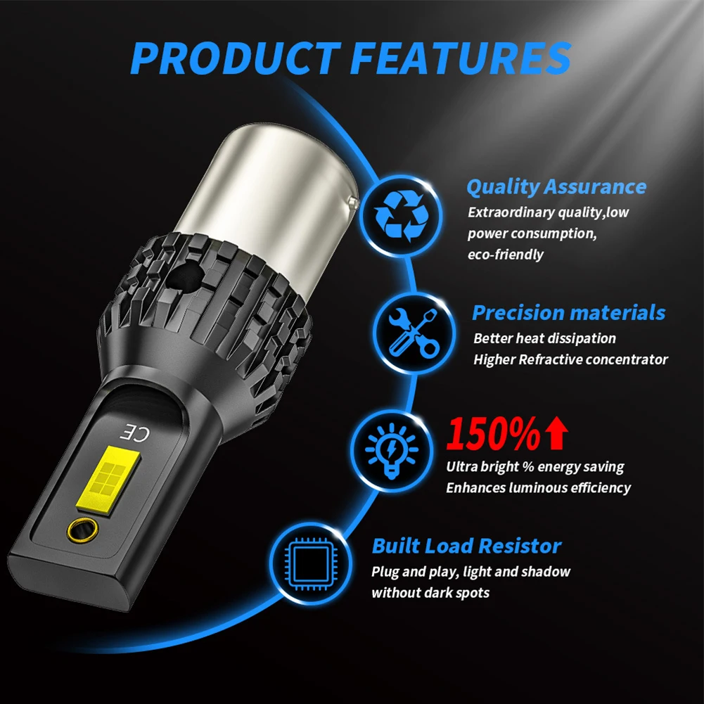 Parts Brake Lights 1157 15W 2x 3570 SMD1156 Ba15s Accessories Bulb Car DC9-24V Fittings Led Replacement Durable
Parts Brake Lights 1157 15W 2x 3570 SMD1156 Ba15s Accessories Bulb Car DC9-24V Fittings Led Replacement Durable