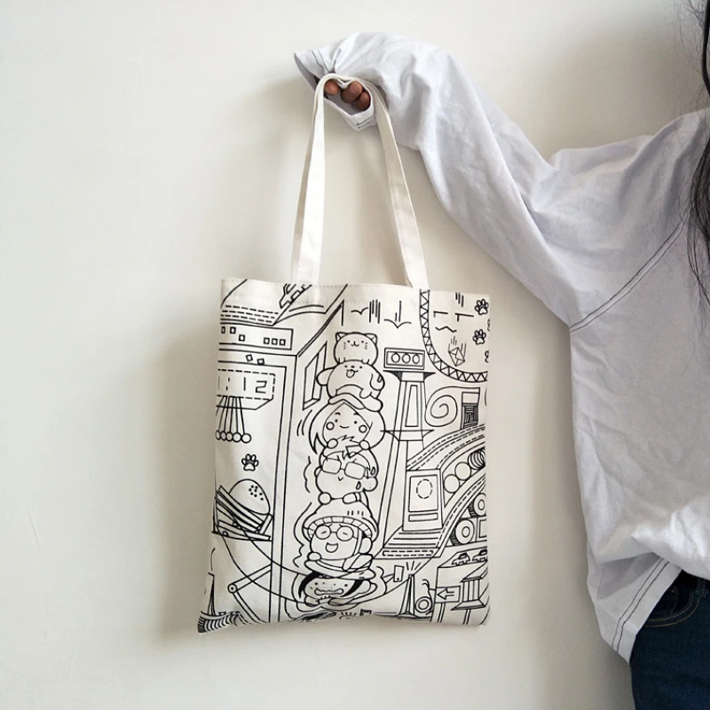 Women Canvas Bags Shopping Foldable Shoulder Bag Handbag Tote Bag Casual Bags School Travel Shopper Pouch Bolsa Feminina
Women Canvas Bags Shopping Foldable Shoulder Bag Handbag Tote Bag Casual Bags School Travel Shopper Pouch Bolsa Feminina