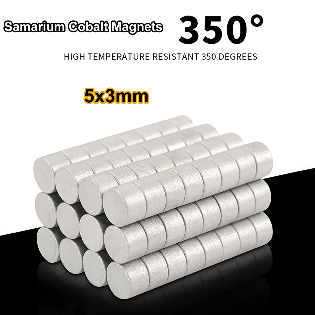 10/20/50/100PCS 5x3mm Round Samarium Cobalt Strong Magnets Mini SmCo Disc Magnet 350℃ High Temperature Resistant
10/20/50/100PCS 5x3mm Round Samarium Cobalt Strong Magnets Mini SmCo Disc Magnet 350℃ High Temperature Resistant