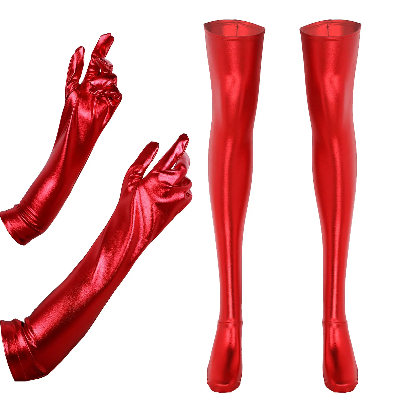 Sexy Shiny Leather Seamless Long Gloves WetLook Thigh High Stockings NightClub Dancing Party Cosplay Fancy Costume Accessories20
Sexy Shiny Leather Seamless Long Gloves WetLook Thigh High Stockings NightClub Dancing Party Cosplay Fancy Costume Accessories20