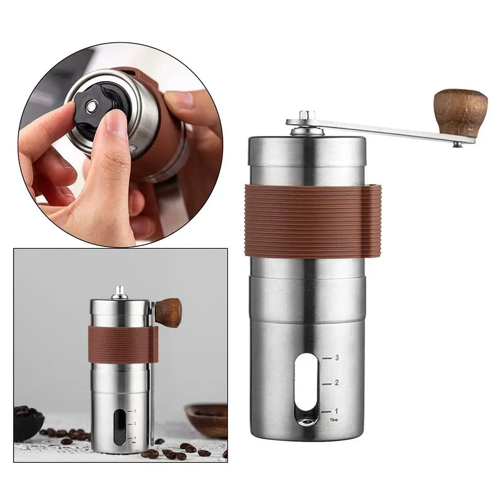 Espresso Grinder with Wood Handle Adjustable Knob Setting Manual Coffee Grinder Stainless Steel Coffee Bean Mill
Espresso Grinder with Wood Handle Adjustable Knob Setting Manual Coffee Grinder Stainless Steel Coffee Bean Mill