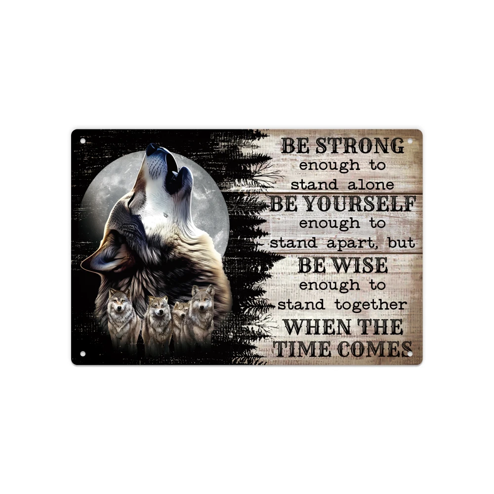 Inspirational Slogan Metal Tin Signs, Vintage Poster Retro Plate Wolf Painting Wall Art Decor For Home Living Room Office
Inspirational Slogan Metal Tin Signs, Vintage Poster Retro Plate Wolf Painting Wall Art Decor For Home Living Room Office