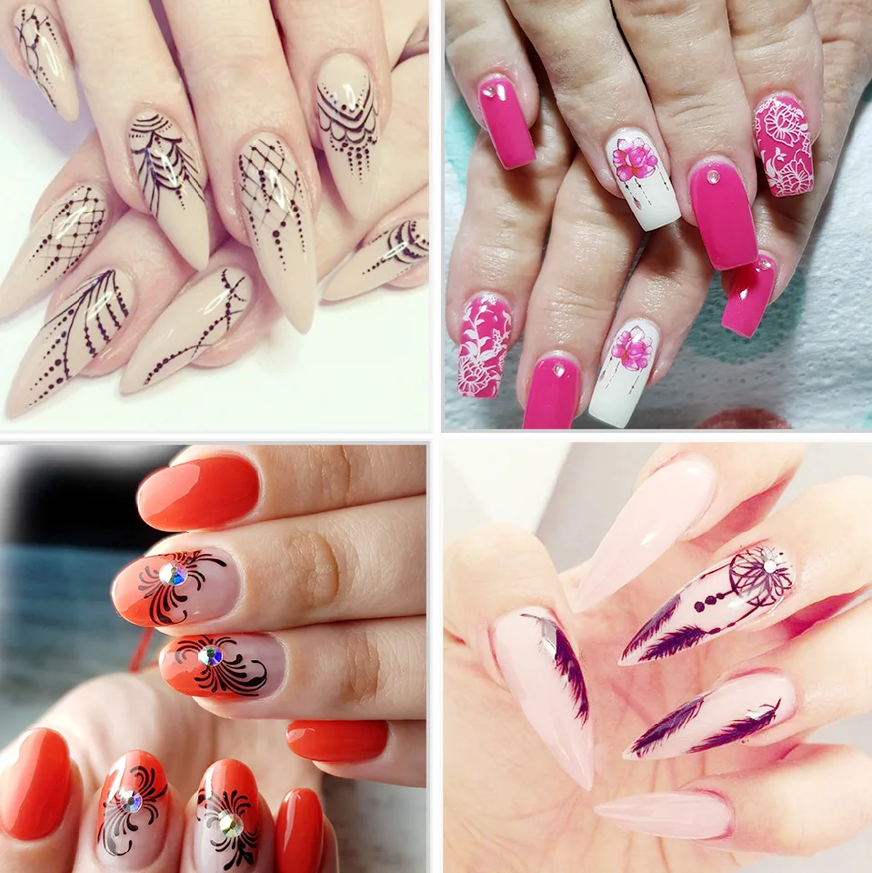 40Pcs/set Mix Color Leaf Flower Pattern Nail Art Decals Dream Catcher Design For Water Stickers 40 Sorts Of Nail Charm Decals
40Pcs/set Mix Color Leaf Flower Pattern Nail Art Decals Dream Catcher Design For Water Stickers 40 Sorts Of Nail Charm Decals