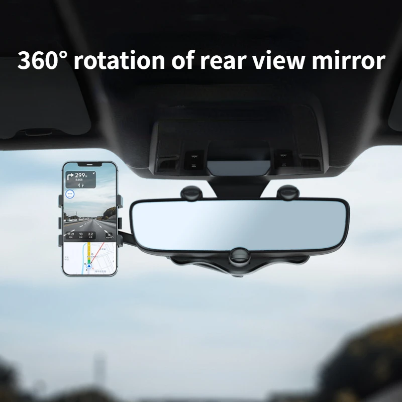 360° Car Rearview Mirror Mount Phone Holder Universal Vehicle Mount Phone GPS Holder Rotating Adjustable Telescopic Phone Holder
360° Car Rearview Mirror Mount Phone Holder Universal Vehicle Mount Phone GPS Holder Rotating Adjustable Telescopic Phone Holder