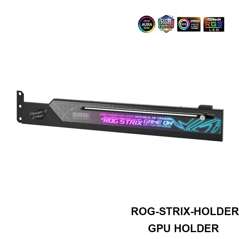 Кронштейн для графического процессора ROG Strix, поддержка RTX4090, графическая проекция, подставка VGA с 3D эффектом, 5 В, синхронизация AURA
Кронштейн для графического процессора ROG Strix, поддержка RTX4090, графическая проекция, подставка VGA с 3D эффектом, 5 В, синхронизация AURA