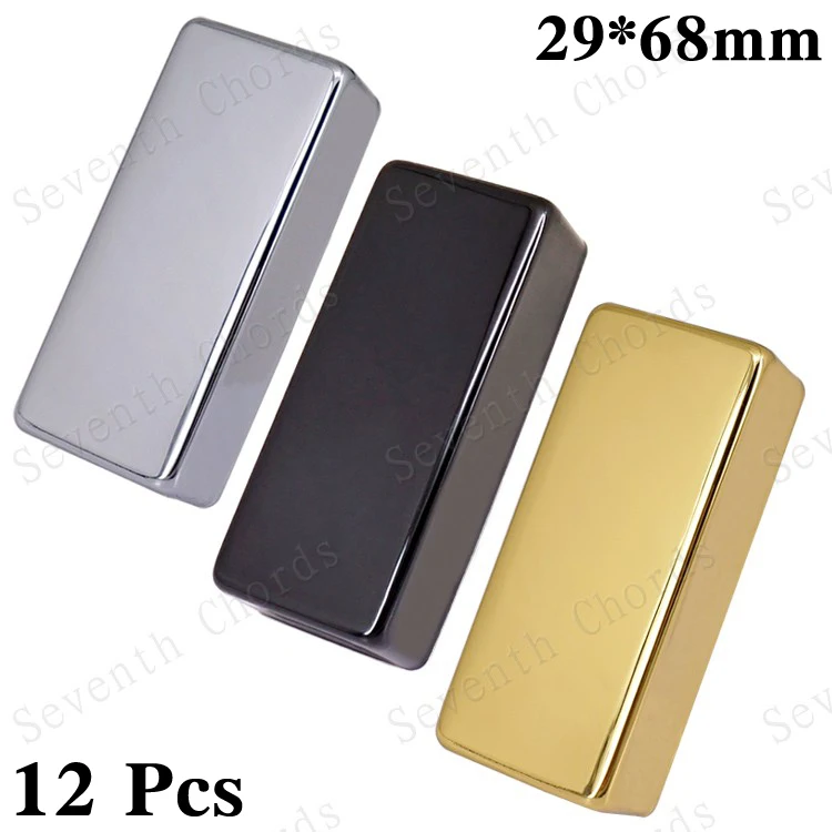 12 Pcs Mini No Hole Sealed Closed Electric Guitar Brass Humbucker Pickup Covers Lid Shell Top (29mm X 68mm)
12 Pcs Mini No Hole Sealed Closed Electric Guitar Brass Humbucker Pickup Covers Lid Shell Top (29mm X 68mm)