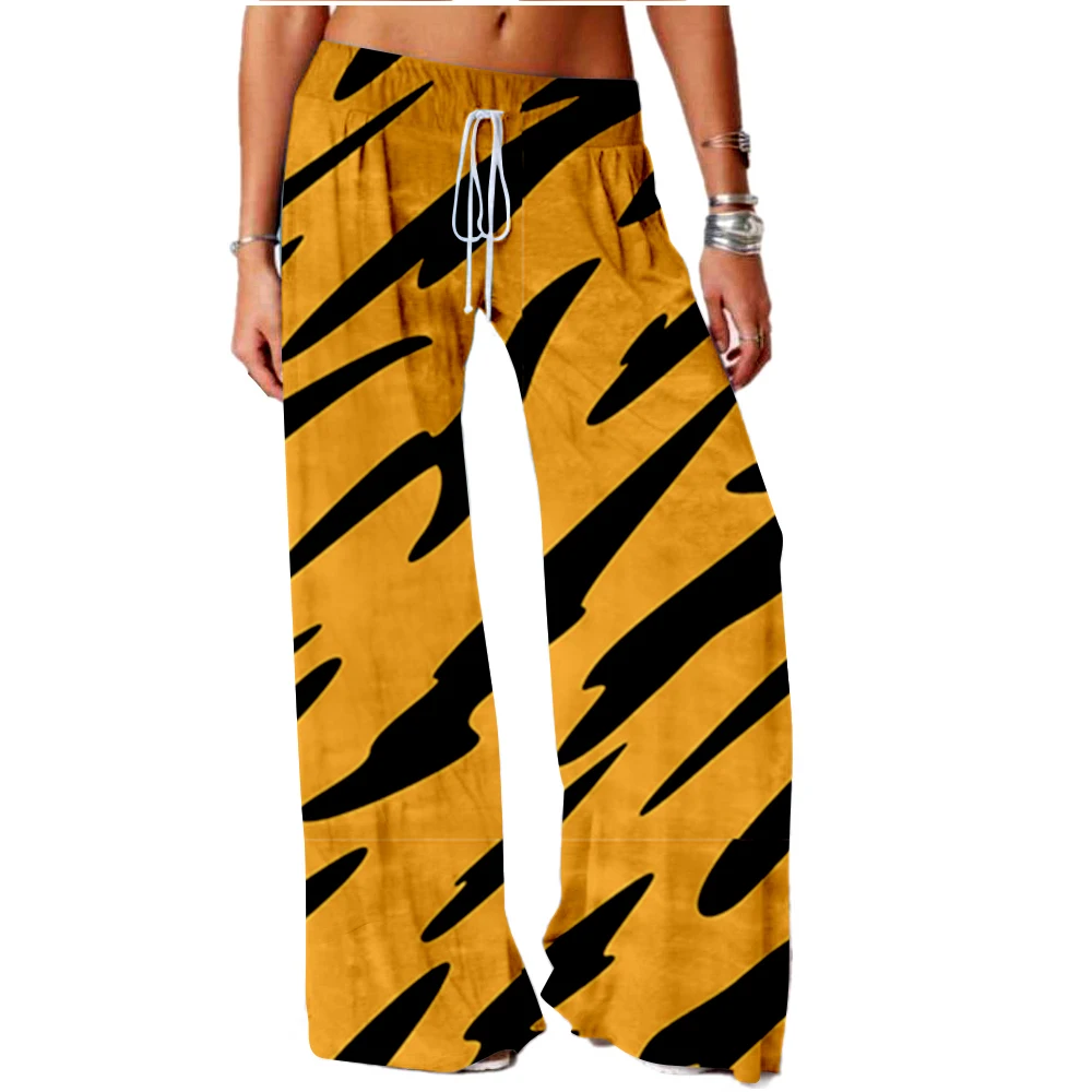 Cross Border New Women's Animal Texture Print Wide Leg Sweatpants 
Cross Border New Women's Animal Texture Print Wide Leg Sweatpants