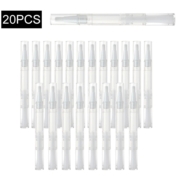 20 PCS Empty Nail Oil Pen Transparent Twist Tubes with Brush Empty Cuticle Oil Pen Cosmetic Container Pen Lip Gloss Tubes
20 PCS Empty Nail Oil Pen Transparent Twist Tubes with Brush Empty Cuticle Oil Pen Cosmetic Container Pen Lip Gloss Tubes