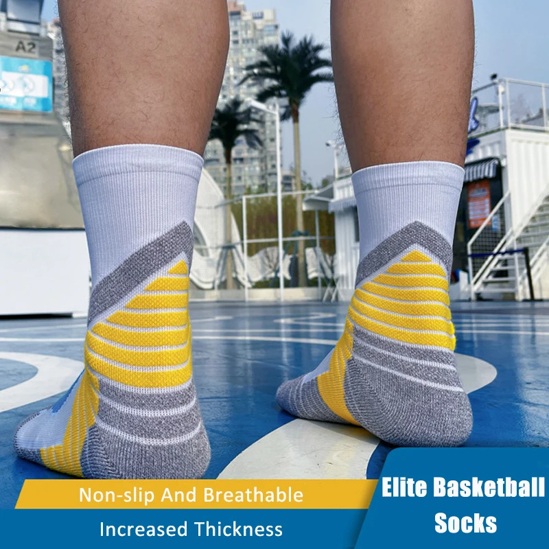 Elite Basketball Socks Men's Thickened Terry Socks Flexible Wear-resistant Non-slip Wear-resistant Ankle Reinforced Sports Socks
Elite Basketball Socks Men's Thickened Terry Socks Flexible Wear-resistant Non-slip Wear-resistant Ankle Reinforced Sports Socks