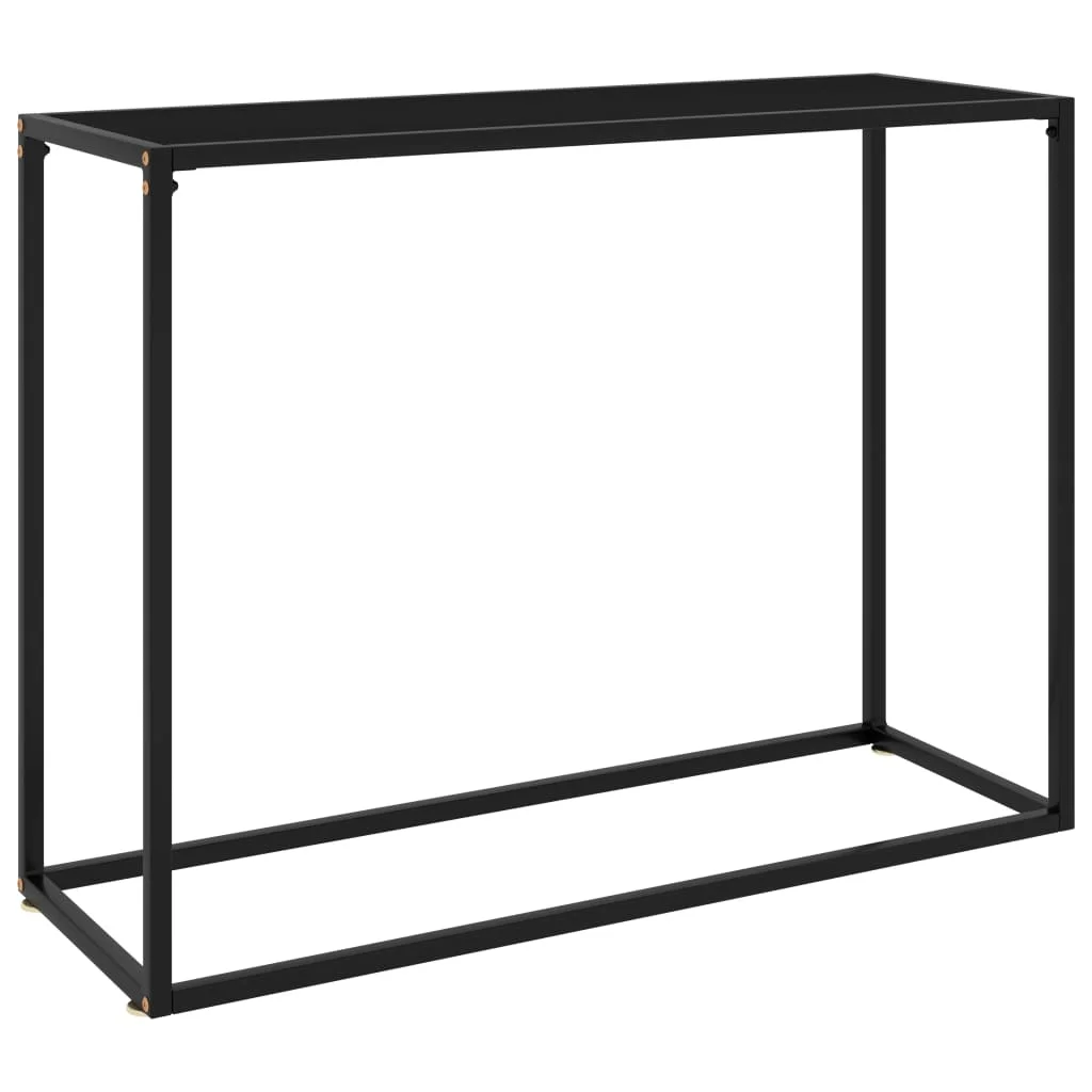 Console Table, Tempered Glass & Steel End Table, Side Table, Bedrooms Furniture Black 100x35x75 cm
Console Table, Tempered Glass & Steel End Table, Side Table, Bedrooms Furniture Black 100x35x75 cm