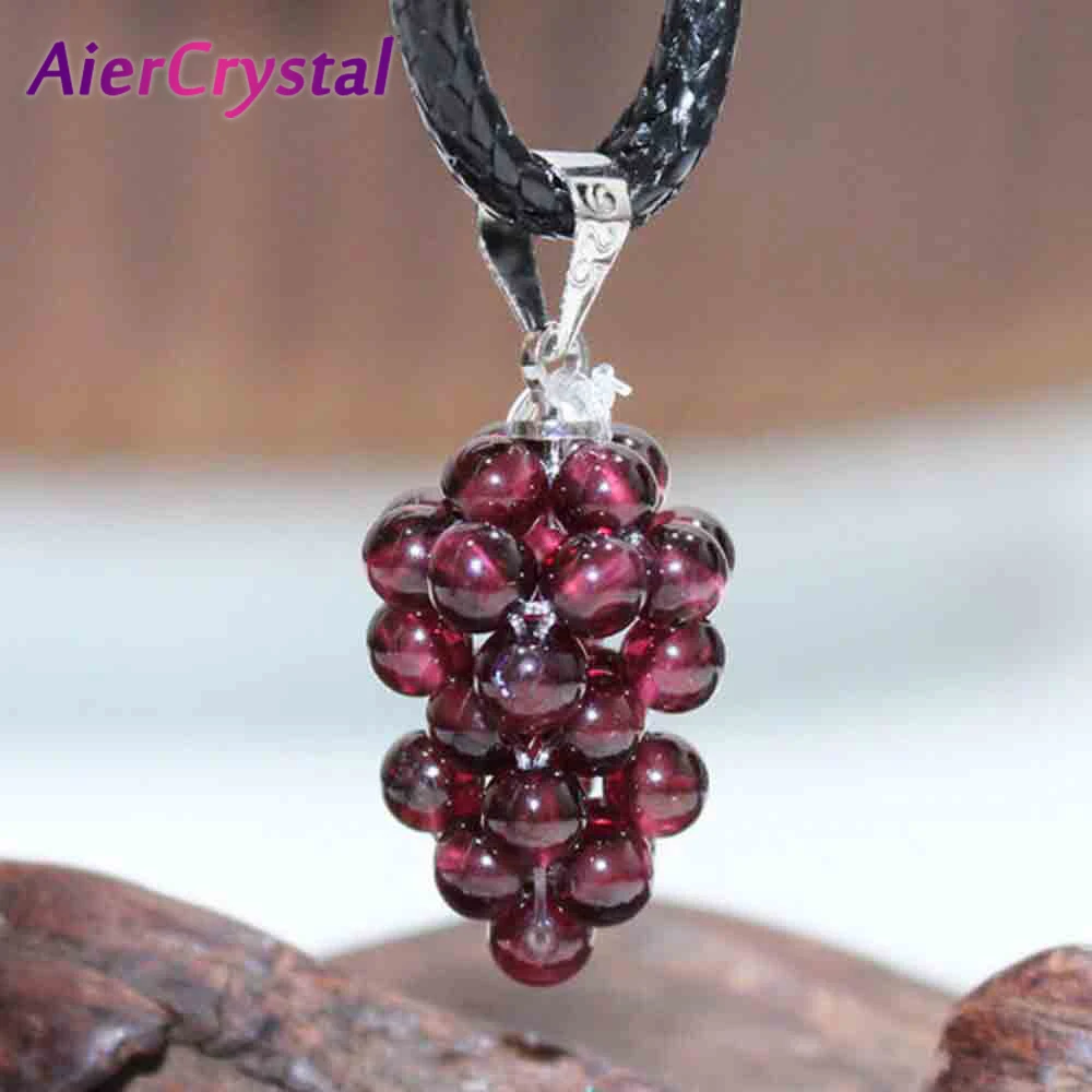 1PC Natural Material Garnet Grape Pendant Women's Necklace Reiki Healing Decoration Mineral Crystals Bead Raw Stone Jewelry
1PC Natural Material Garnet Grape Pendant Women's Necklace Reiki Healing Decoration Mineral Crystals Bead Raw Stone Jewelry