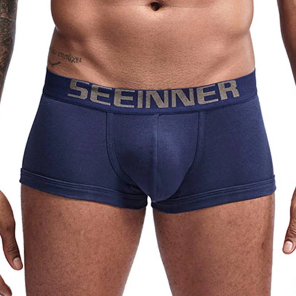 Men Boxer Sexy Cool Male's Hot Underpants Cotton Thread Skin Friendly Briefs Low Rise Shorts Underwears Solid Breathable Trunks
Men Boxer Sexy Cool Male's Hot Underpants Cotton Thread Skin Friendly Briefs Low Rise Shorts Underwears Solid Breathable Trunks